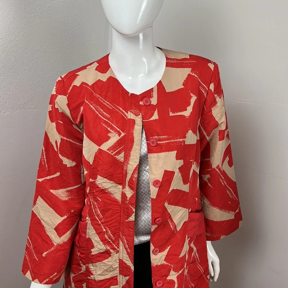 Doo.Ri Red-orange Light Weight Coat - Picture 9 of 14
